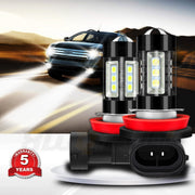 XWQHJW 6pcs LED Headlight and Fog Light Bulb Combo Kit, 9005 and H7 High/Low Beam, H11 Fog Light, 60W, 6000K Pure White