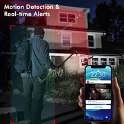 RICHCHO Outdoor Security Cameras, 1080p HD, Wireless, Night Vision up to 40 ft, Motion Detection with Custom Zones, Two-Way Audio, Weatherproof IP67, 2-Pack, ACT391
