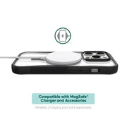 Onn. WIBBCL100134329 iPhone 15 Pro MagSafe Compatible Dual-Layer Phone Case, Black/Clear