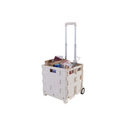 Simplify Portable Folding Shopping Cart Trunk Organizer - WHITE ONE SIZE