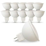 Slabsoy A Set Of 10 LED Light Bulbs, GU5.3 MR16 5W EQ 40W Color Temperature: Neutral White 4000K