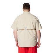 Columbia Bahama Short-Sleeve Button-Down Shirt - Fossil - M