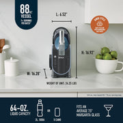 Ninja FS301 SLUSHi Frozen Drink Maker, 88 oz Capacity, RapidChill Technology, 5 Preset Settings, Dishwasher Safe Parts, Black