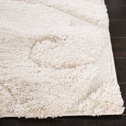Safavieh Florida Shag Collection Accent Rug, Scroll Pattern, Grey & Light Blue, 2'3