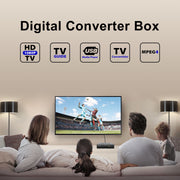 Mediasonic Digital TV Converter Box with Built-In Tuner, TV Recording, USB Multimedia Playback, 1080P HDMI Output, Metal Case, Clear QAM, Black, HW250STB