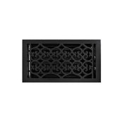Signature Hardware HV-1017-612-CI Old Victorian Scroll Design Cast Iron Floor Register with Louver, 6