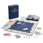 WS Game Company 41435 Monopoly and Scrabble Indigo Bookshelf Game Collection
