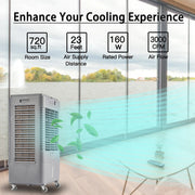 YougetTech EC3822 37'' Portable 3000CFM Evaporative Air Cooler