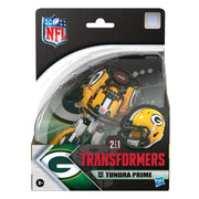 Hasbro Transformers Green Bay Packers Tundra Prime Action Figure, 5.5-Inch, Robot to Football Helmet with Mini Football and Helmet Accessories