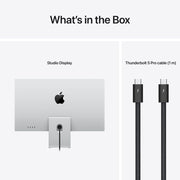 Apple Studio Display 27-Inch 5K Retina Monitor with Nano-Texture Glass, Tilt-Adjustable Stand, 12MP Center Stage Camera, Six-Speaker Audio, Thunderbolt 5 Ports MFF14LL/A