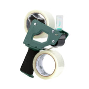 Duck Brand General Purpose Packing Tape Gun with Foam Handle, Clear 1.88 in x 55 yd, 2 Rolls 287239
