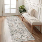 KUETH AR1005 Light Taupe Brown Modern Area Rug 2x7 Non Slip Hallway Runner Rug Machine Washable