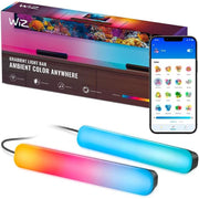 WiZ Connected 640050 Gradient Light Bars, RGBIC, Display Multiple Colors,