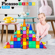 PicassoTiles 101 Piece Magnetic Building Block Toy