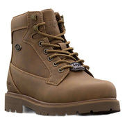 Lugz Work Women's Steel Toe Work Boots, Slip-Resistant Synthetic Nubuck, Brown, Ankle-High, Lace-Up, Size 11