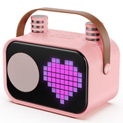 JYX D58-T-Pink Karaoke Machine, Home Karaoke System, Pink