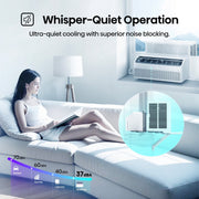 Hisense 8000 BTU UltraSlim Window Air Conditioner with Inverter Technology, WiFi Smart App Control, Energy Efficient Quiet Cooling, 350 Sq Ft, White, AALW08TW26