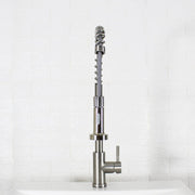Better Homes & Gardens Elmont Single-Handle Spring Neck Pull-Down Kitchen Faucet, Satin Nickel, High Arc Spout, 1.8 GPM, BHF3008108SS002