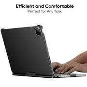 Edaiser Swivel Keyboard Case for Apple iPad Pro 11 Inch M4 M5, Wireless Bluetooth, 360-Degree Rotatable, Backlit Keys, Multi-Touch Trackpad, Pencil Holder, Black