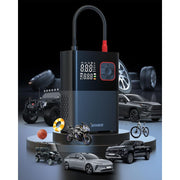 Kohree Cordless Tire Inflator Portable Air Compressor, Dual Cylinder, 58 LPM, 150 PSI, 20000mAh Battery, Digital LCD Display, 5 Inflation Modes, KR4132-WK