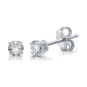 Allure Gems Brilliance Fine Jewelry 1 Carat T.W. Diamond 10 Kt White Gold Solitaire Studs (H-I I2) IGI Certified