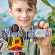 Hasbro Transformers Cyberworld Grimlock Chomp & Battle 9-Inch Action Figure with 4-Step Transformation, Chomping Dino Head, Spinning Blaster Arm, Mech Suit Chest Panel