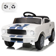 UBesGoo LZ-910 12V Licensed Chevrolet Corvette C8 Electric Ride on Car for Kids, White