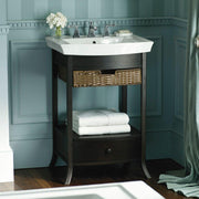 KOHLER K-2358-8-0 Archer Pedestal Bathroom Sink Basin with 8-Inch Centers, White