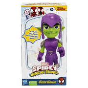 Marvel F72615L00 Spidey and His Amazing Friends Supersized Green Goblin Figure, 9-Inch Action Figure