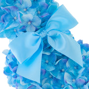 Way To Celebrate Hydrangea Bunny Topiary, Blue Hydrangea Blooms, Satin Ribbon Bow, Faux Moss Pot, 27 in