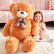 Ikasa Giant Teddy Bear Stuffed Animal Plush Toy, Jumbo 47 in, Brown, Oversized Soft Plush