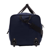 Protege Navigation 28 in Large Collapsible Rolling Duffel Bag, Navy, Polyester, 2 Inline Skate Wheels, Adjustable Shoulder Strap