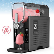 Flamemore WLD028 Slushie Machine for Home with Self-Cleaning, Gray