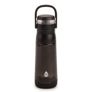 TAL Tritan Jolt Kids Water Bottle, 16 fl oz, Black, Wide Mouth, Push Button Lid, WM2664R