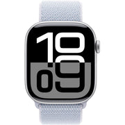 Apple Watch Gen 10 Series 10 Cell 46mm Silver Aluminum - Blue Cloud Sport Loop MWY23LW/A
