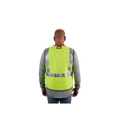 Milwaukee 48-73-5303 AR/FR Cat. 1 Class 2 High Visibility Yellow Safety Vest - 2XL/3XL