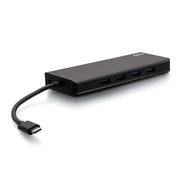 C2G USB-C 9-in-1 Dual Display Laptop Docking Station with Dual HDMI, Gigabit Ethernet, Five USB-A Ports, 3.5mm Audio, 60W Power Delivery, C2G54487