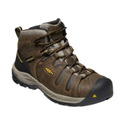 KEEN Flint II Steel Toe Work Boots for Men - Cascade Brown - 7W