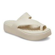 Crocs Women's Getaway Toe Loop Platform Sandals, LiteRide Foam Footbed, Sandstone, Size 11, 210834-0LH-W11