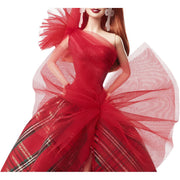 Barbie 2024 Holiday Dolls, Plaid Gown with Red Bow - Seasonal Collector Gift