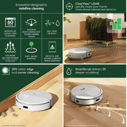 iRobot Roomba 208 DustCompactor Combo Robot Vaccum And Mop, White