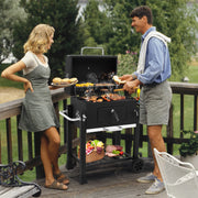 Ktaxon BBQ Grill Outdoor Charcoal Grill Smoker for Patio Backyard, Black