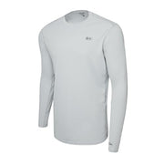 Pelagic Vaportek Goione Wahoo Long Sleeve Fishing Shirt, UPF 50+ Sun Protection, Water and Stain Repellent, Lightweight Ventilated Fabric, Light Grey