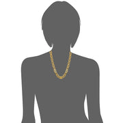 JewelStop 10k Solid Yellow Gold Mariner Chain Necklace, 3.2mm, 24 in, Lobster Claw Clasp, 22191N