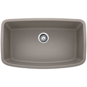 Blanco 441611 Valea Super Undermount Single Bowl Kitchen Sink, Large, Cinder