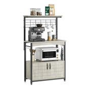 Bestier 3-Tier Kitchen Baker's Rack Microwave Oven Stand - Material: P2 Particle Board + Metal Tubes