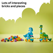 LEGO DUPLO Town 3 in 1 Dinosaurs on Wheels Building Set, 108 Pieces, Multi-Color, 6526191