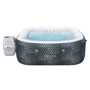 SaluSpa 60101E Monterey AirJet Outdoor Inflatable Square Hot Tub 4-6 Person with Pump