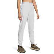 Under Armour Womens Armoursport Woven Athletic Track Pants, High-Rise Waist, Tapered Leg, Halo Gray & White, XX-Large Tall, 1382727/1383815