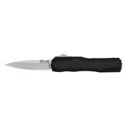 Kershaw Livewire OTF Automatic Folding Knife, 3.3in CPM MagnaCut Black Spear Point Blade, Black Anodized Aluminum Handle, KK-9000BLK